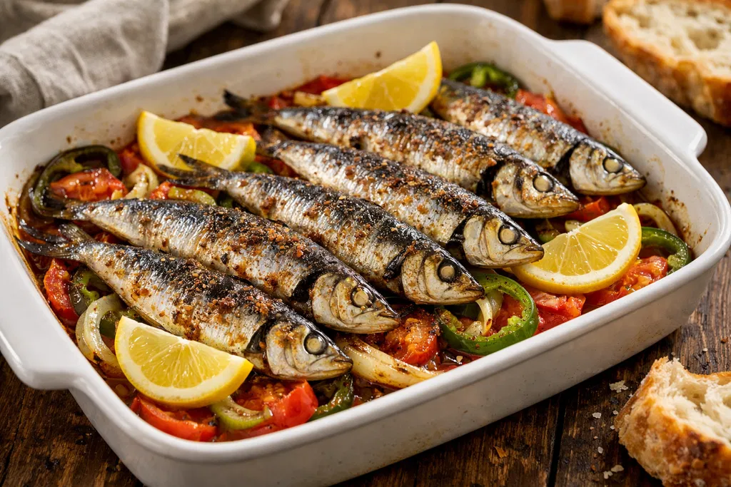 Zesty Oven‑Baked Sardines – 20 Minute Feast