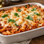 Easy Cheesy Sausage Baked Ziti