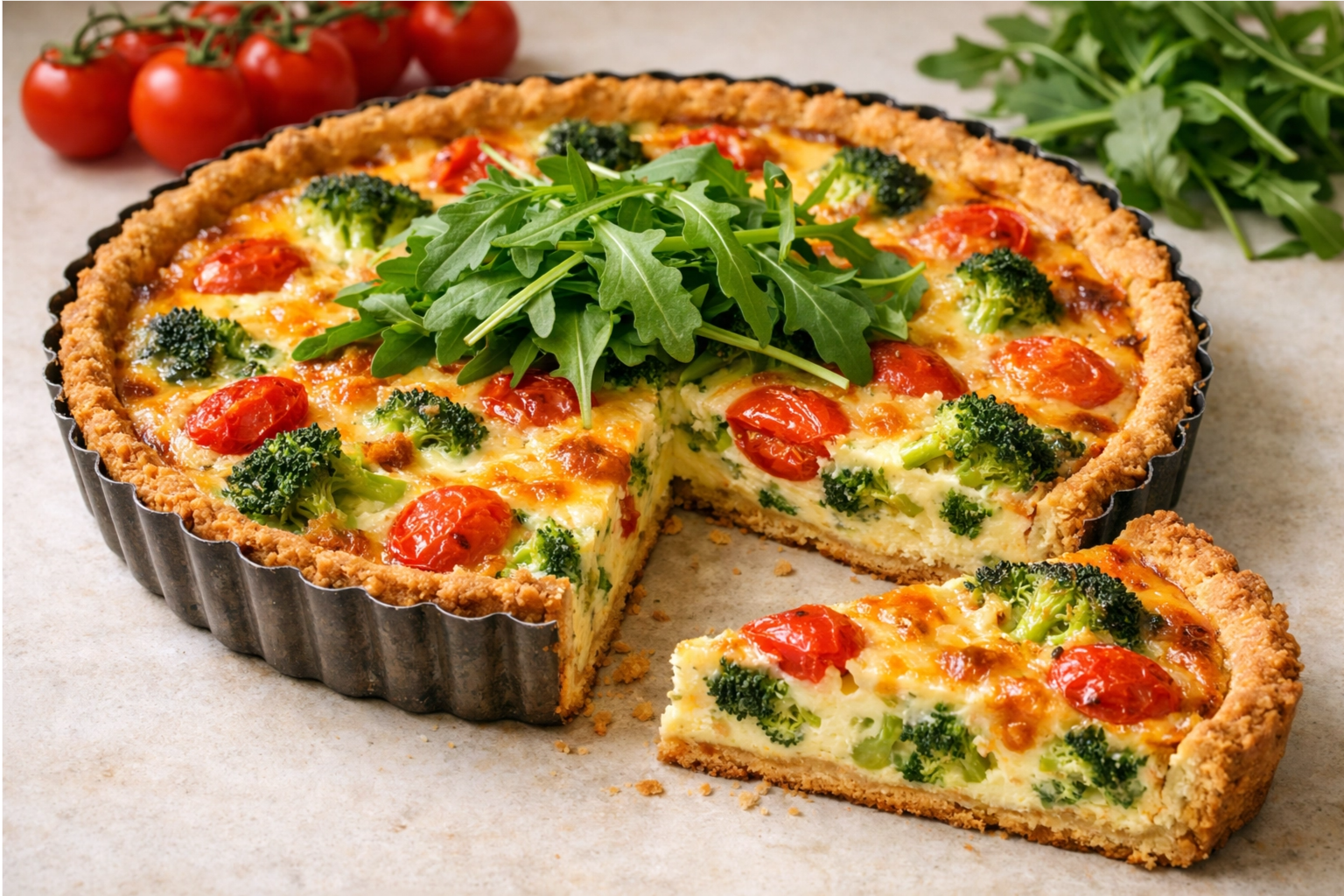 Cheesy Veg Tart