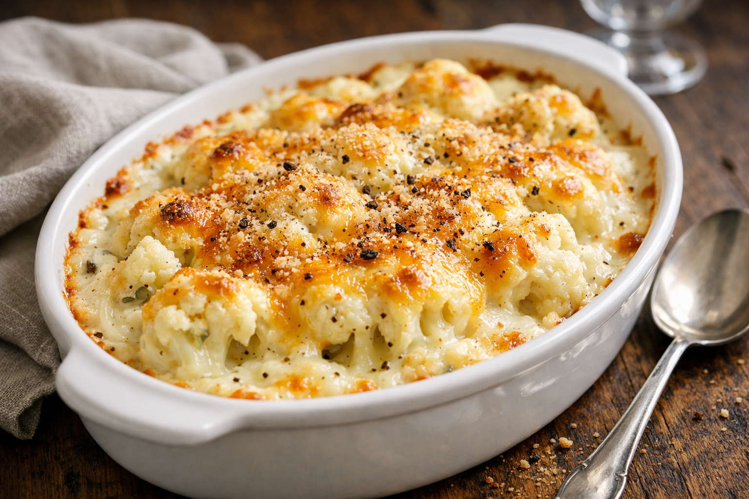 Creamy Cauliflower Béchamel Gratin – Ready in 30 Mins