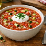A DailySimmer - The BEST Traditional Gazpacho (10-Minute Blender Recipe)