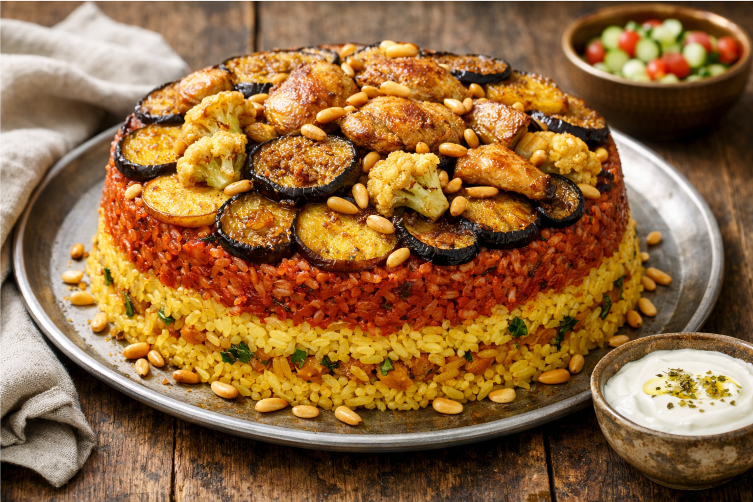 Best Authentic Middle Eastern Stuffed Eggplant with Rice & Chicken