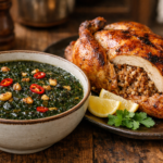 Hearty Chicken & Barley Molokhia – Ready in 45 Minutes