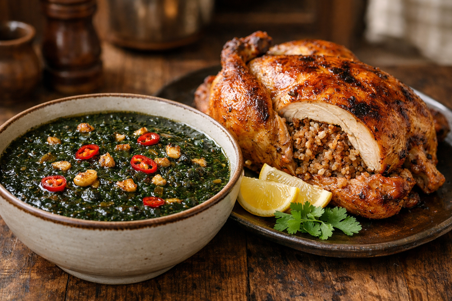 Hearty Chicken & Barley Molokhia – Ready in 45 Minutes