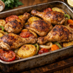 Egyptian Roasted Chicken & Potato Tray Bake (Easy One-Pan Dinner)