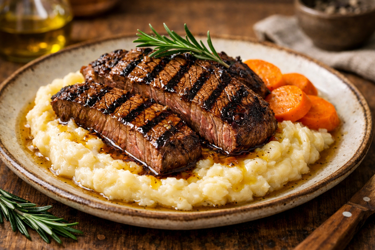 Savory Grilled Beef & Mashed Potatoes – Ready in 30 Minutes