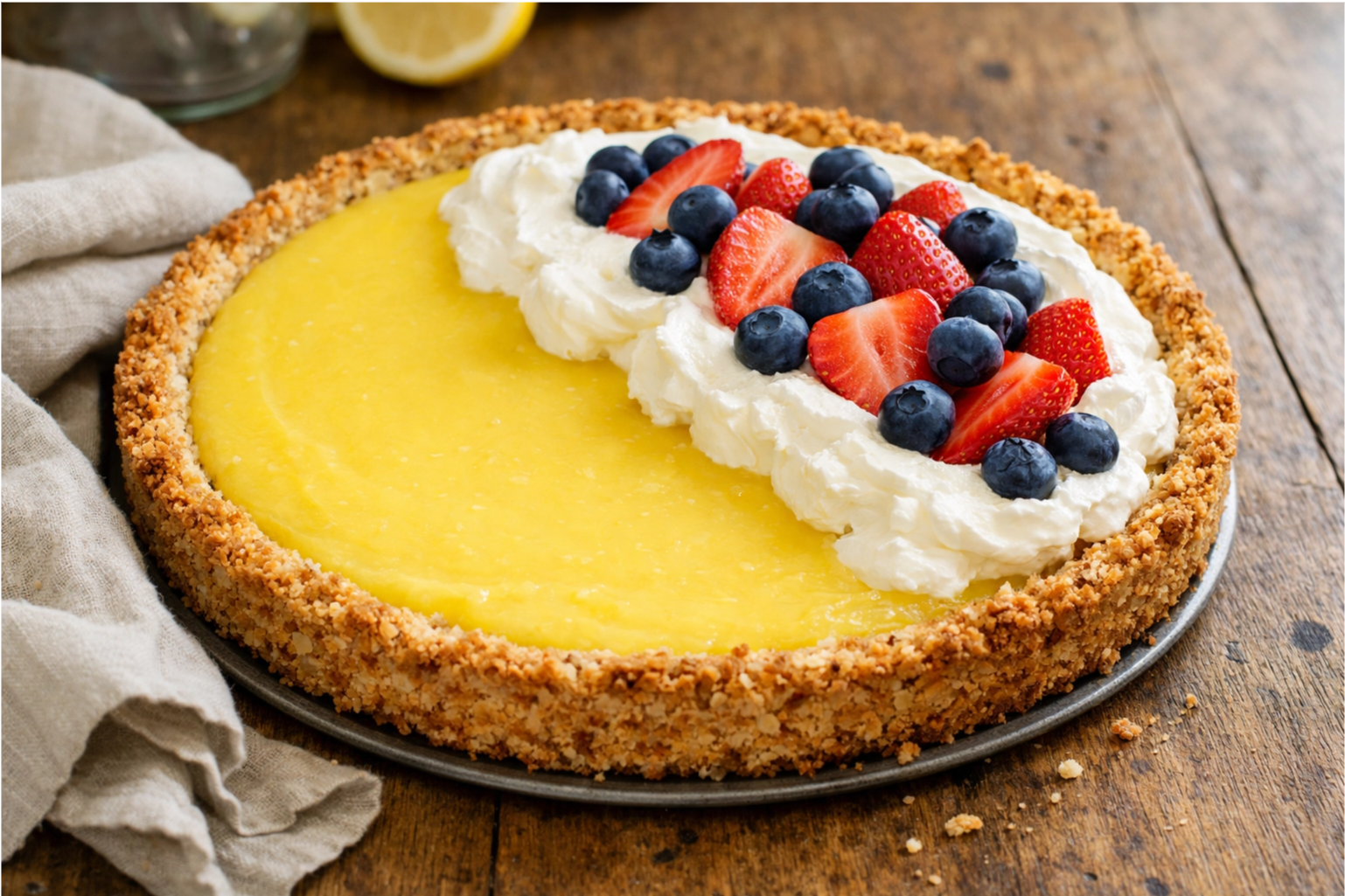A DailySimmer - Lemon Tart (Grain Free, Gluten Free) Recipe