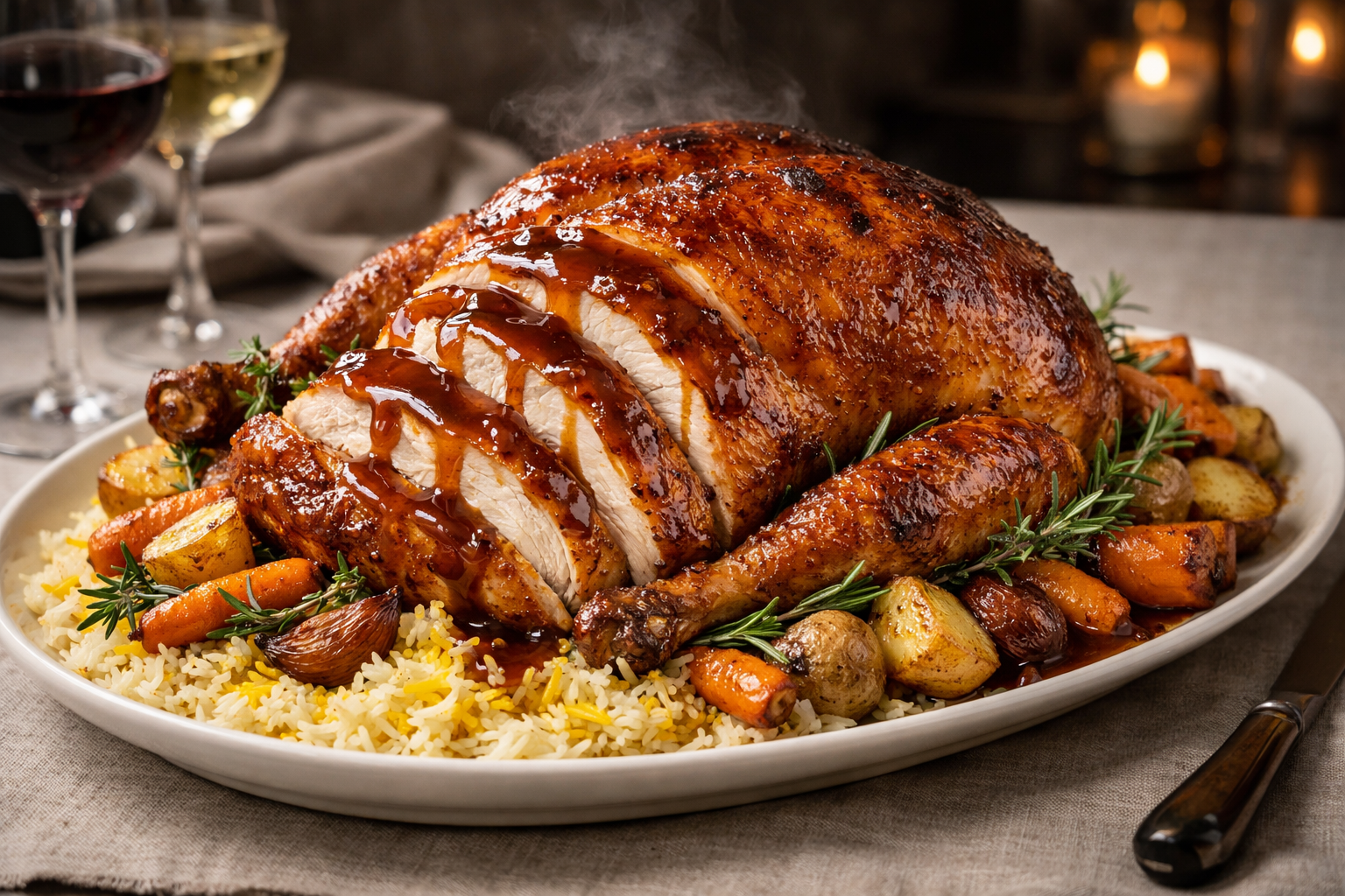 Savory Turkey Roast with Demi Glace – 3 Hours