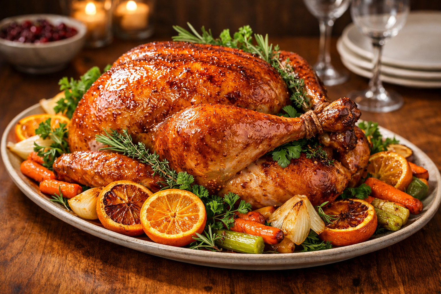 Crispy Herb Butter Roasted Turkey – Ready in 2 Hours