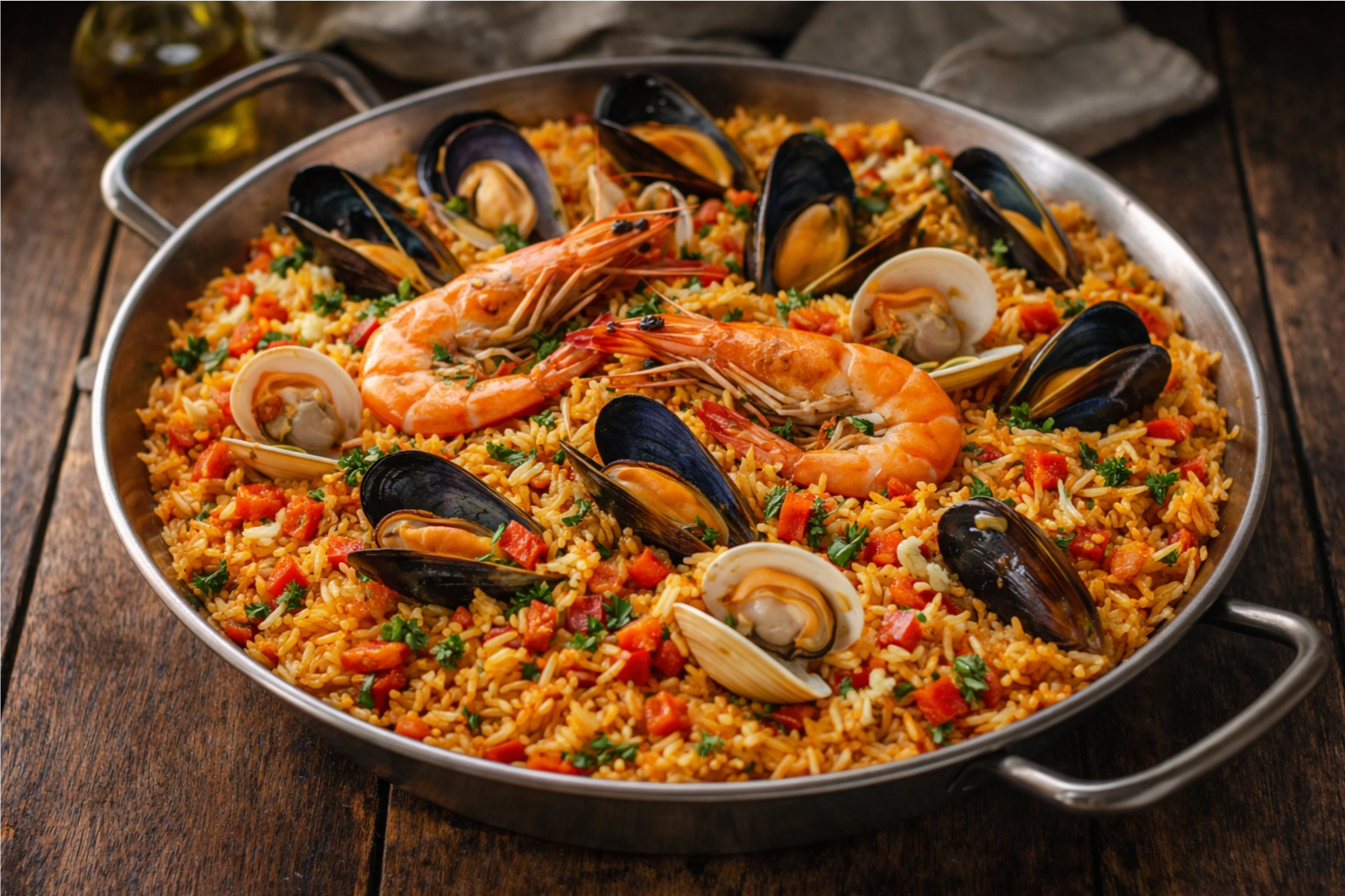 Best Shrimp Seafood Paella – Authentic Middle Eastern Flavor