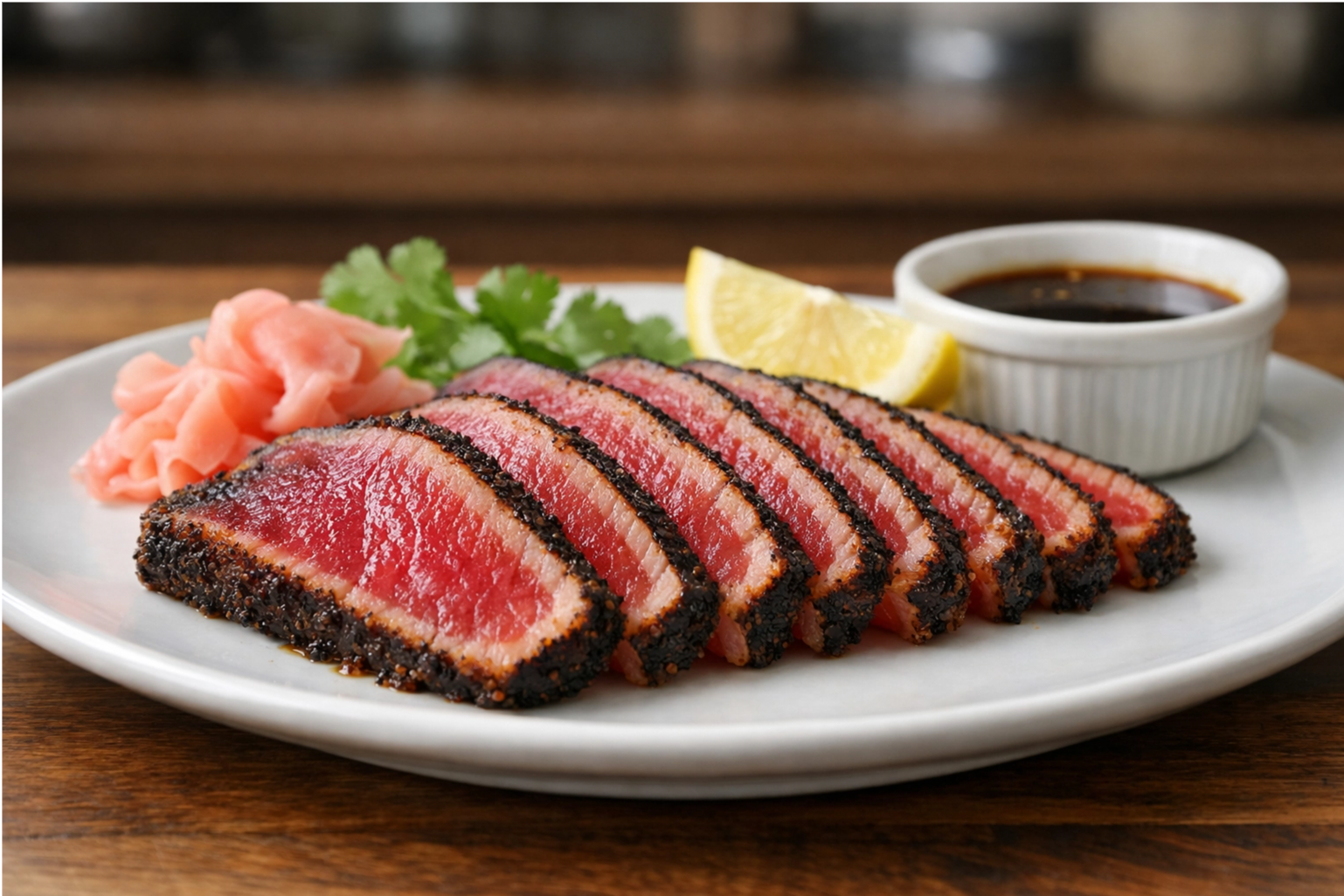 Ruth's Chris Seared Ahi Tuna with Mustard Sauce