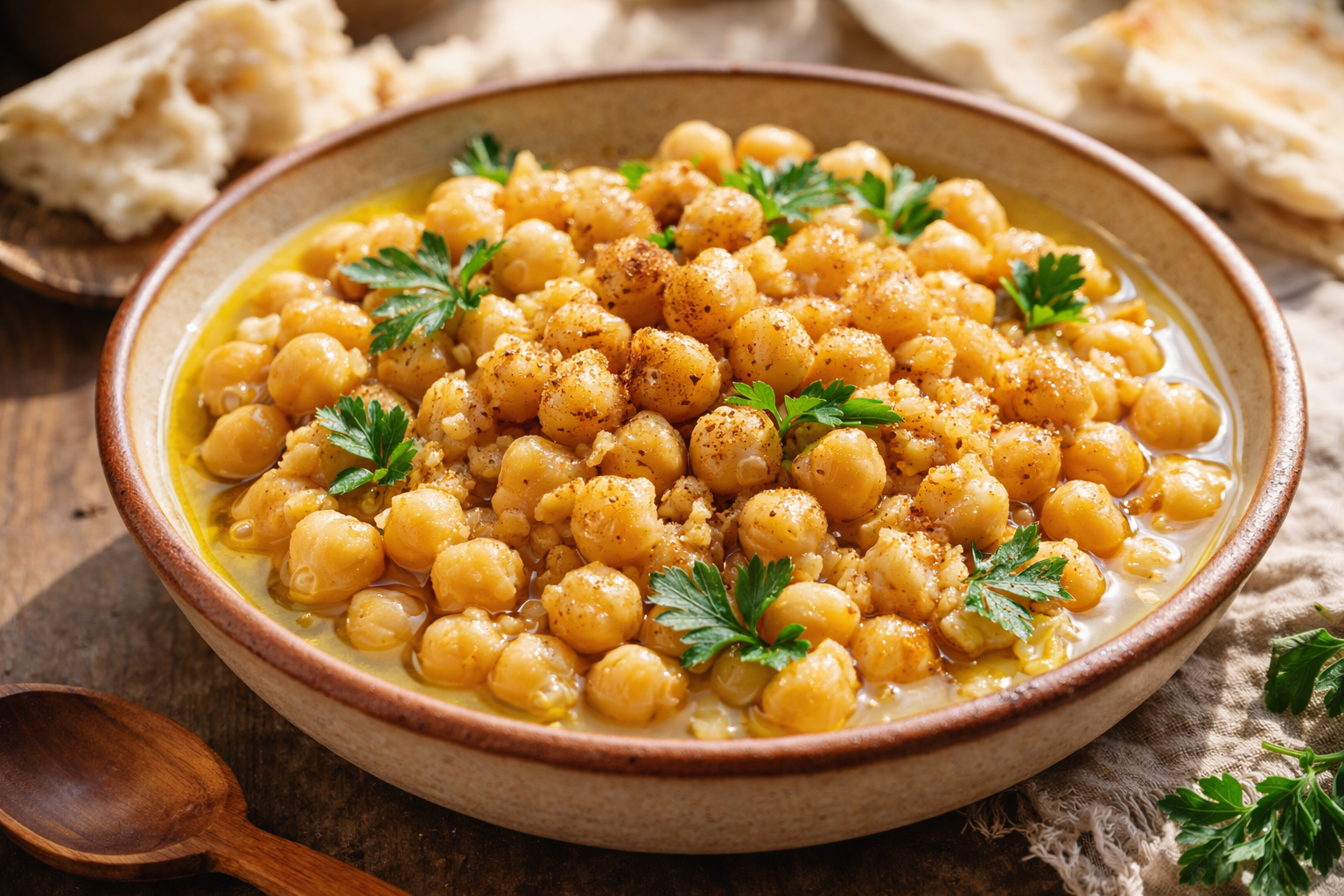 Sham-Style Bilela Chickpea Salad