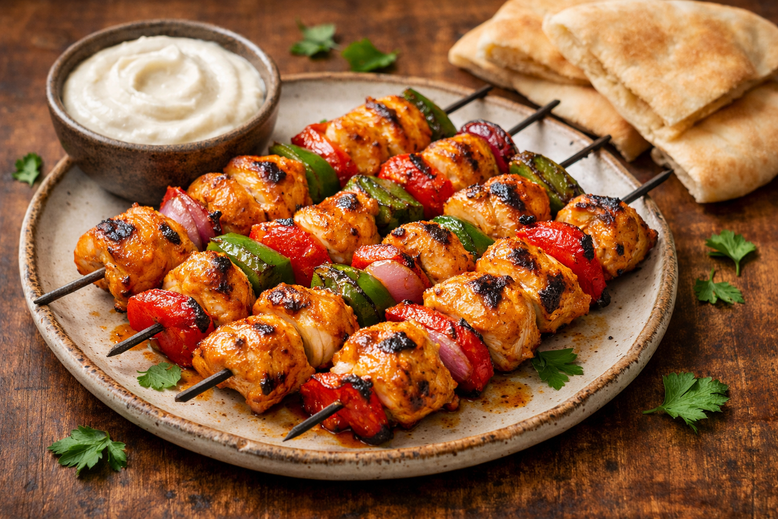 Oven Baked Shish Tawook: The Juiciest Middle Eastern Skewers