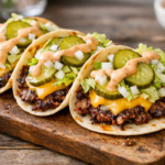 The Viral "Big Mac" Tacos (Smashed Burger Tacos)