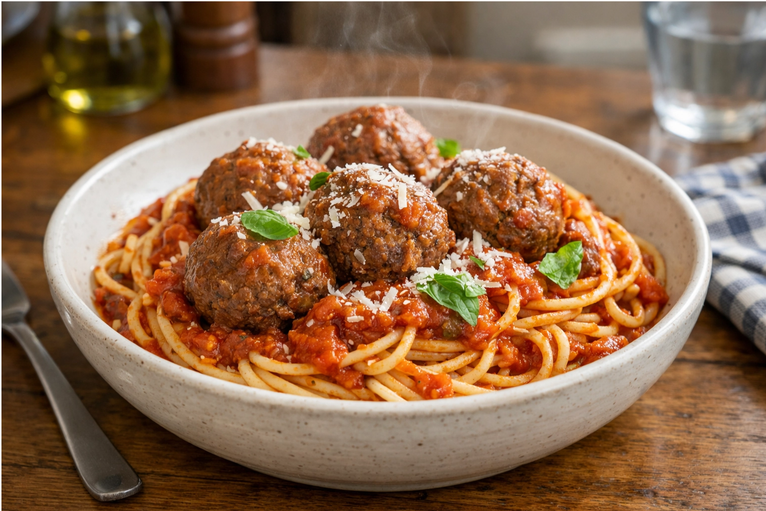 Easy Homemade Spaghetti and Meatballs