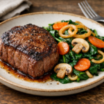 Easy Steak with Sautéed Spinach – Ready in 20 Mins