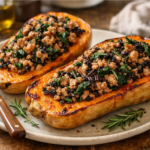 A DailySimmer - Stuffed Butternut Squash - Homemade Hooplah Recipe
