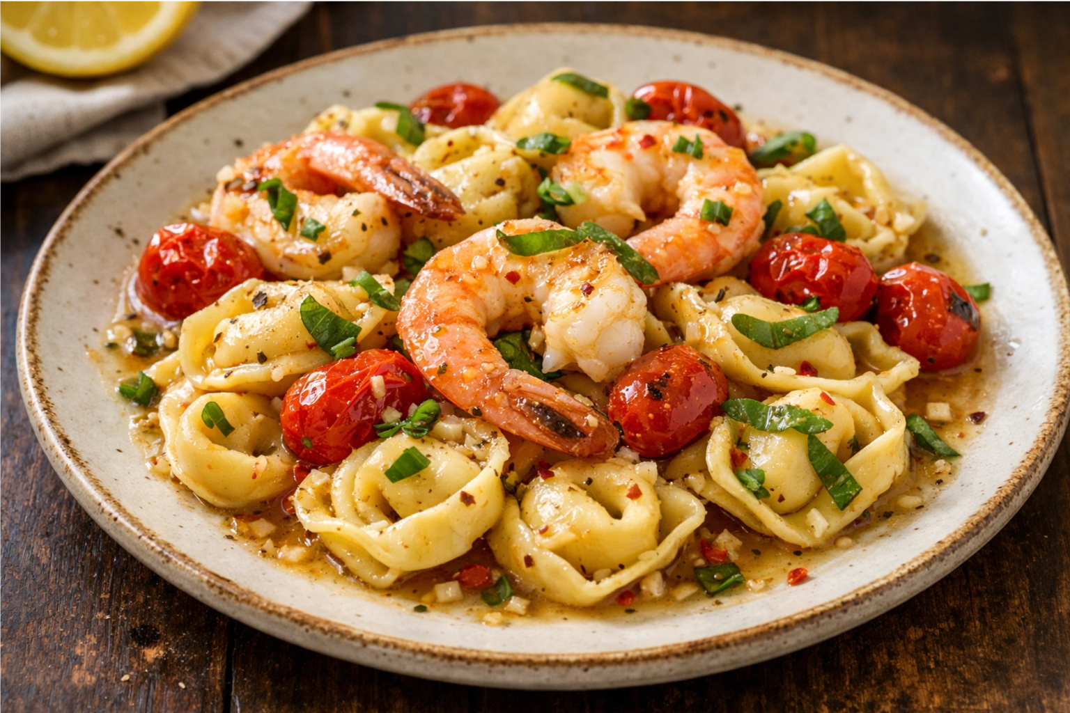 A DailySimmer - Shrimp Tortellini - Homemade Hooplah Recipe