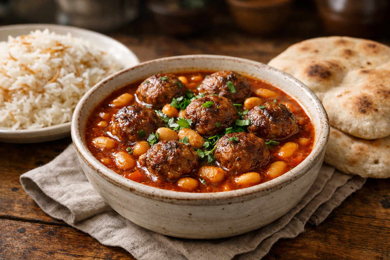 Hearty White Bean Meatball Skillet – Ready in 45 Minutes