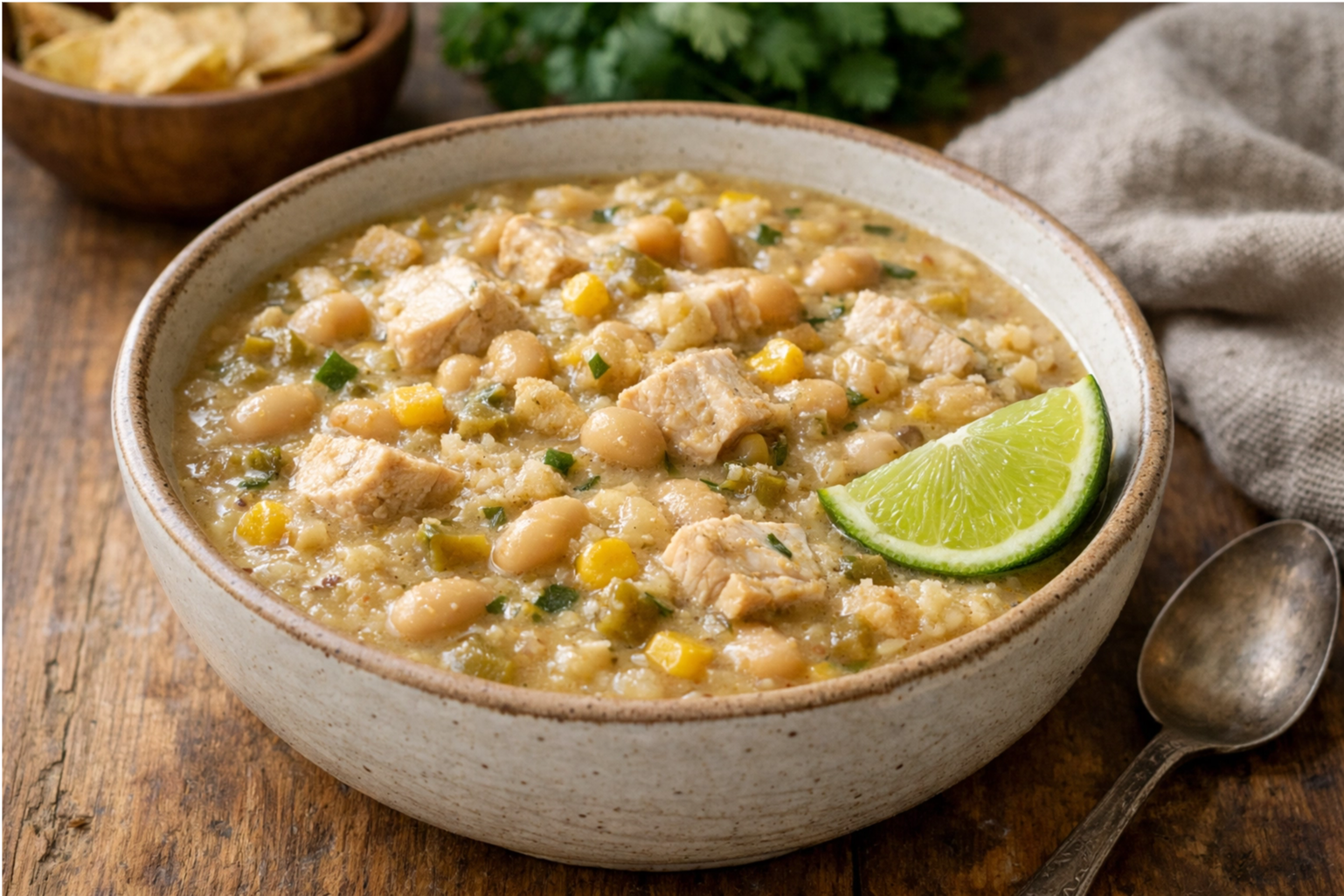 One-Pot White Bean Chicken Chili Recipe (No Cream Cheese!)