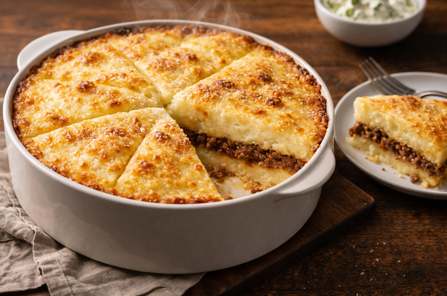 Cheesy Ground Beef Potato Casserole – Ready in 50 Minutes!