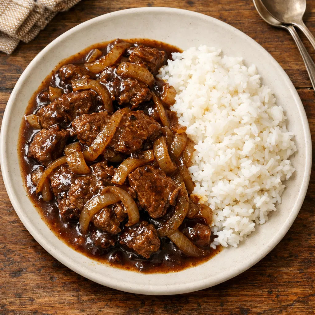 Simple Beef and Onion Comfort Dish