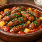 Crispy Vegan Bulgur Meatballs in Tomato Sauce – Ready in 40 Minutes