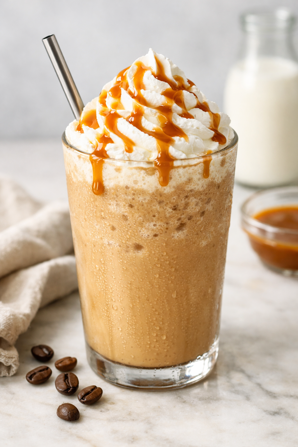 Easy Homemade Caramel Frappuccino Recipe – Refreshing Summer Treat in 13 Minutes