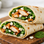 Juicy Chicken Spinach Feta Wraps – Ready in 20 Minutes