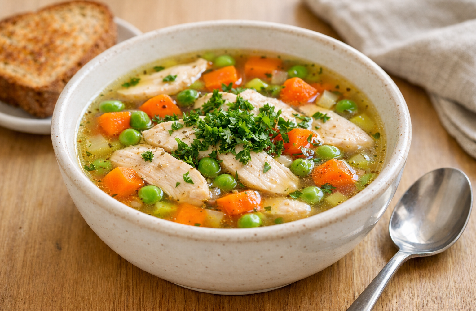 Hearty Chicken Vegetable Soup – Healthy, Nutrient-Packed & Ready in 30 Minutes