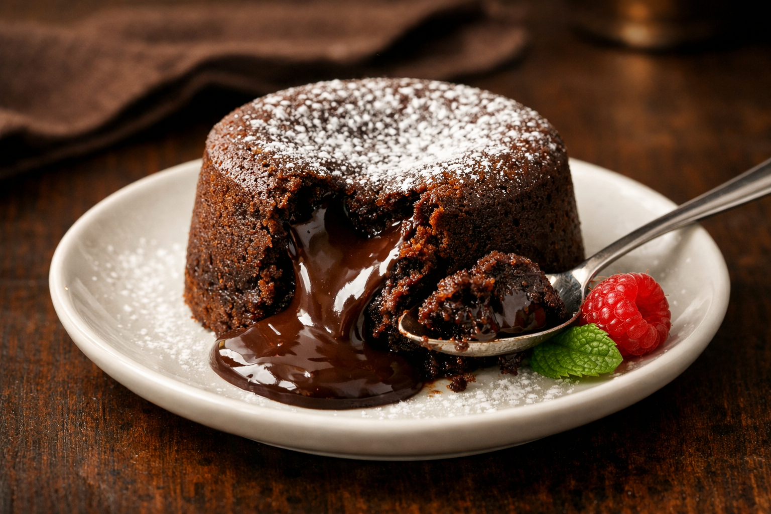 Decadent Chocolate Fondant Cake