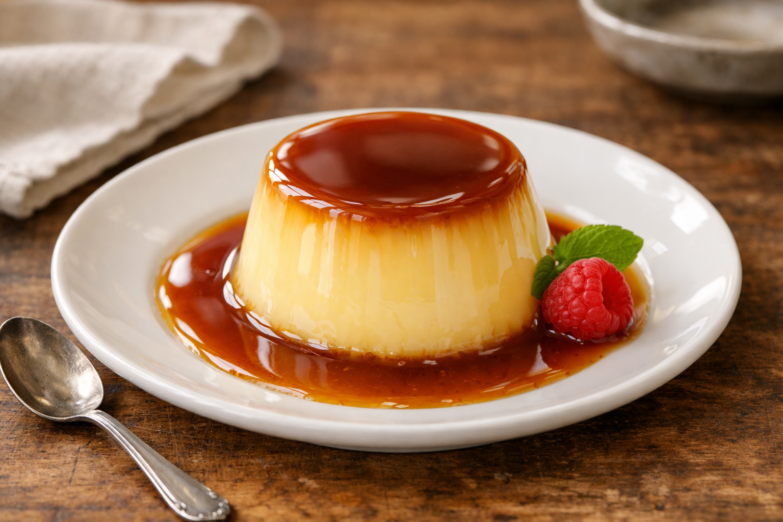 Creamy Crème Caramel with Heavy Cream – Ready in 25 Minutes