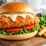 Crispy Breaded Chicken Burgers – Oven-Ready in 30 Minutes