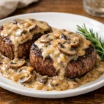 French Fillet Steak with Mushroom Cream Sauce