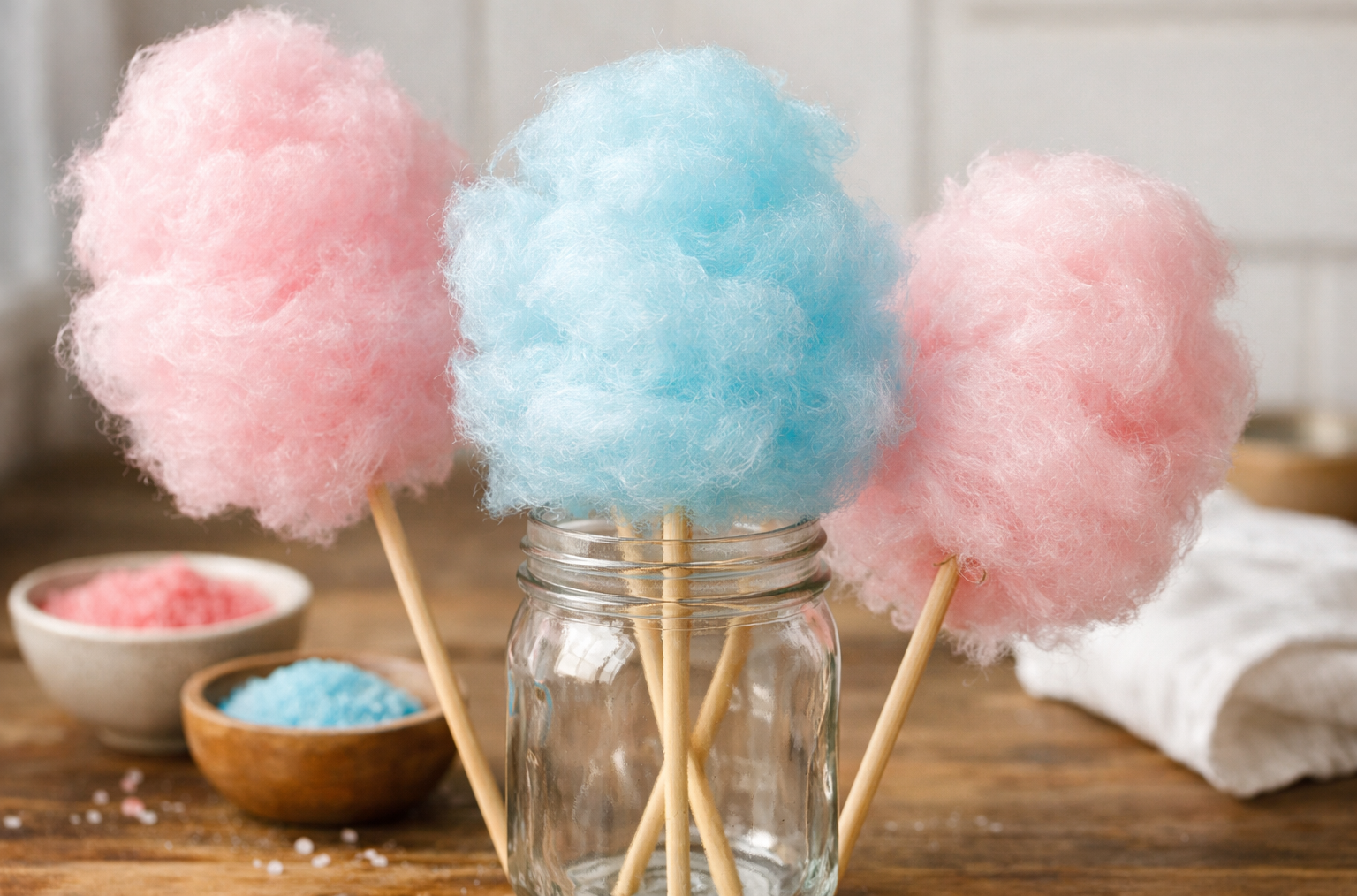 Easy Homemade Cotton Candy – No Machine Needed in 35 Minutes