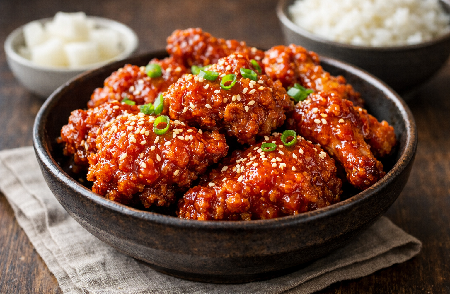 Ultra-Crispy Spicy Korean Fried Chicken - Double Fried Perfection