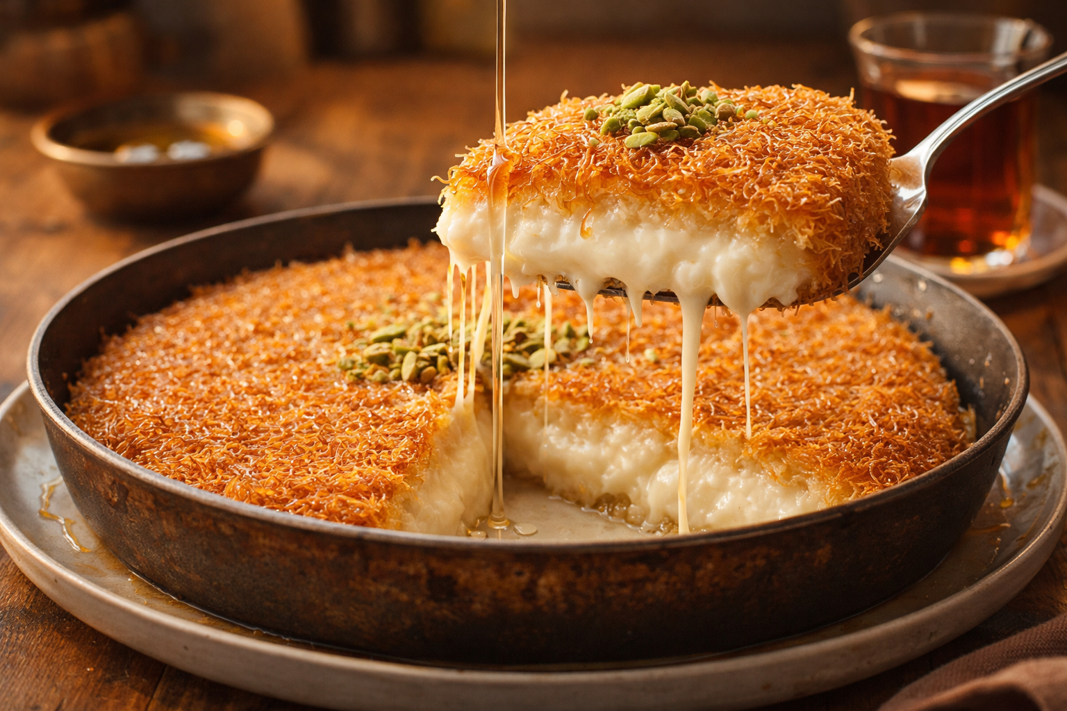 Cream-Filled Kataifi Pastry