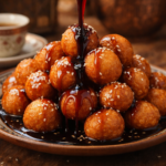 Crispy Emirati Dough Balls with Date Syrup