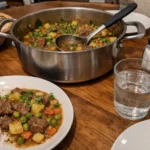 Hearty Ramadan Meat and Vegetable Stew with Rice