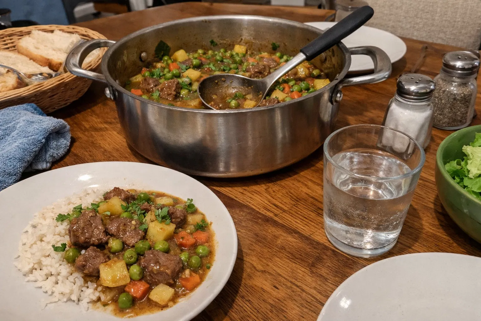 Hearty Ramadan Meat and Vegetable Stew with Rice