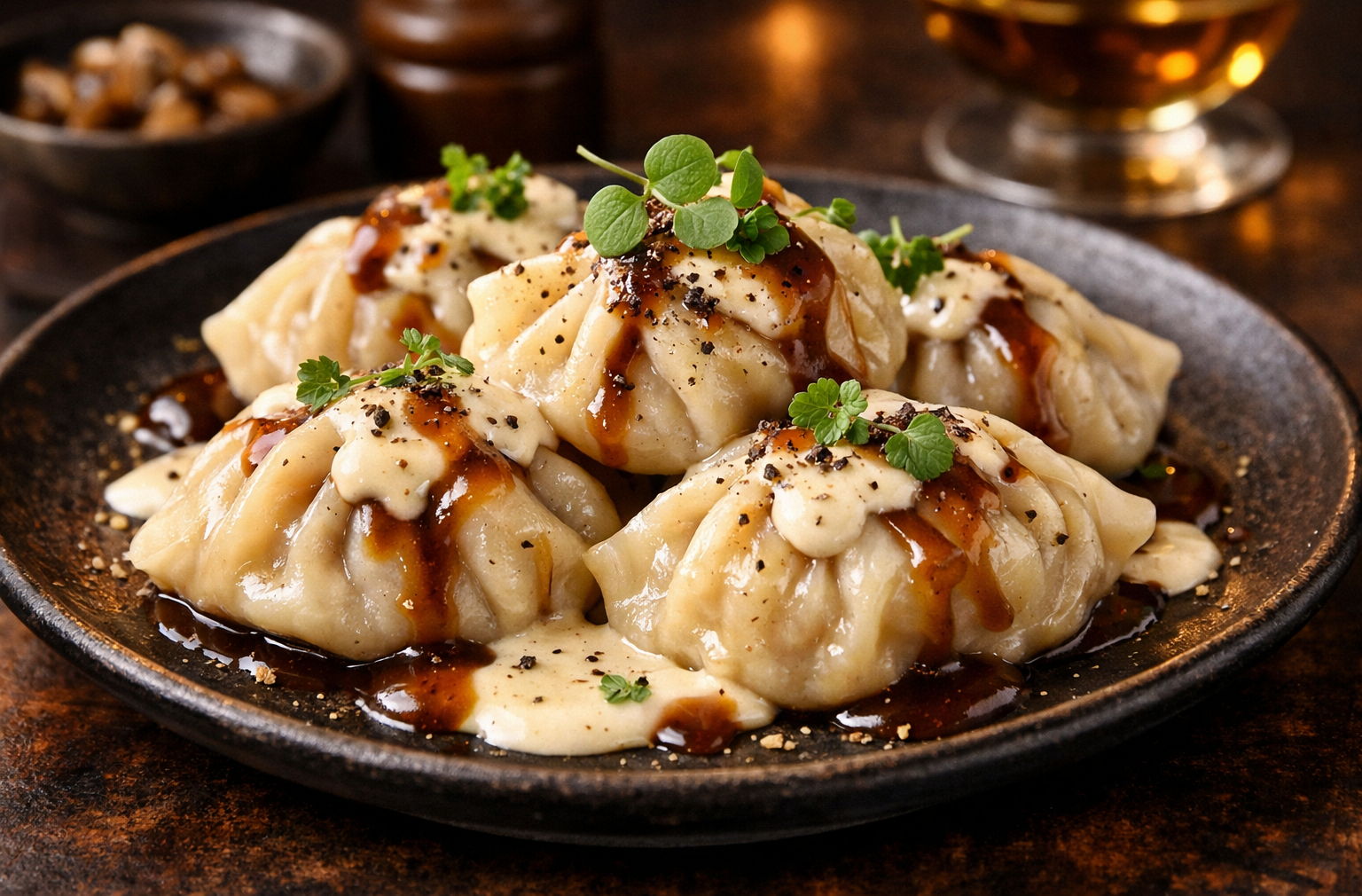 Truffle Mushroom Dumplings