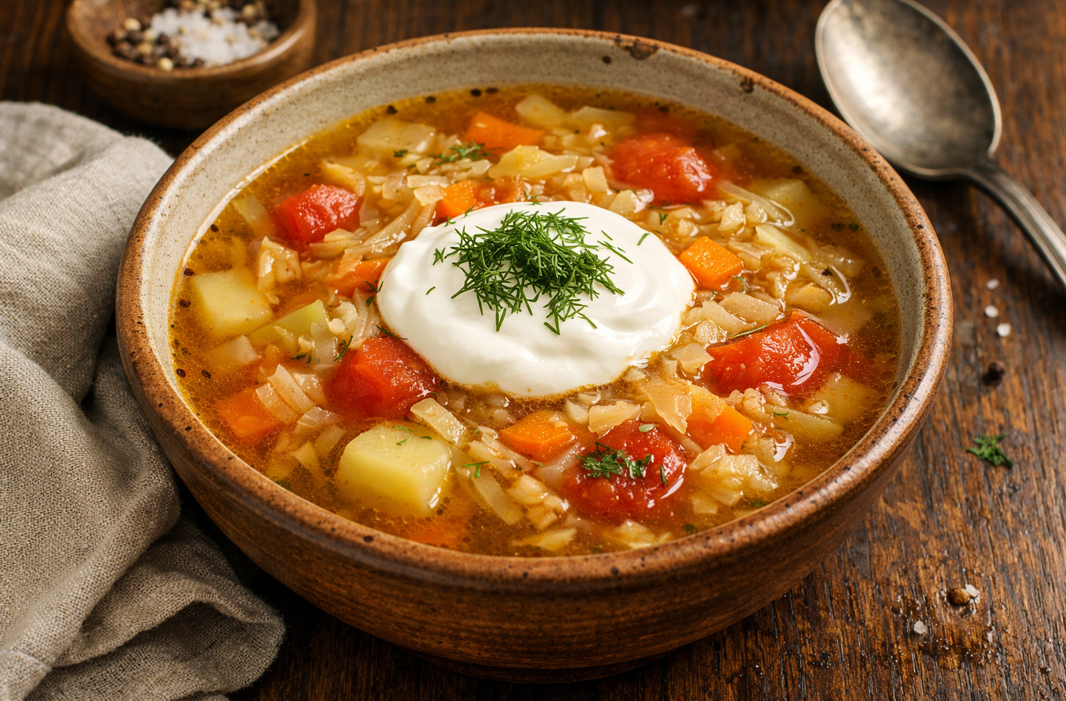 Delicious Russian Cabbage Soup