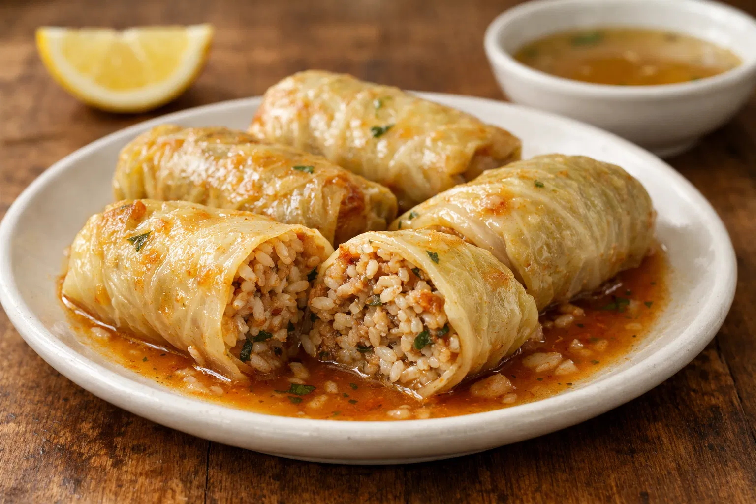 Palestinian Stuffed Cabbage Rolls