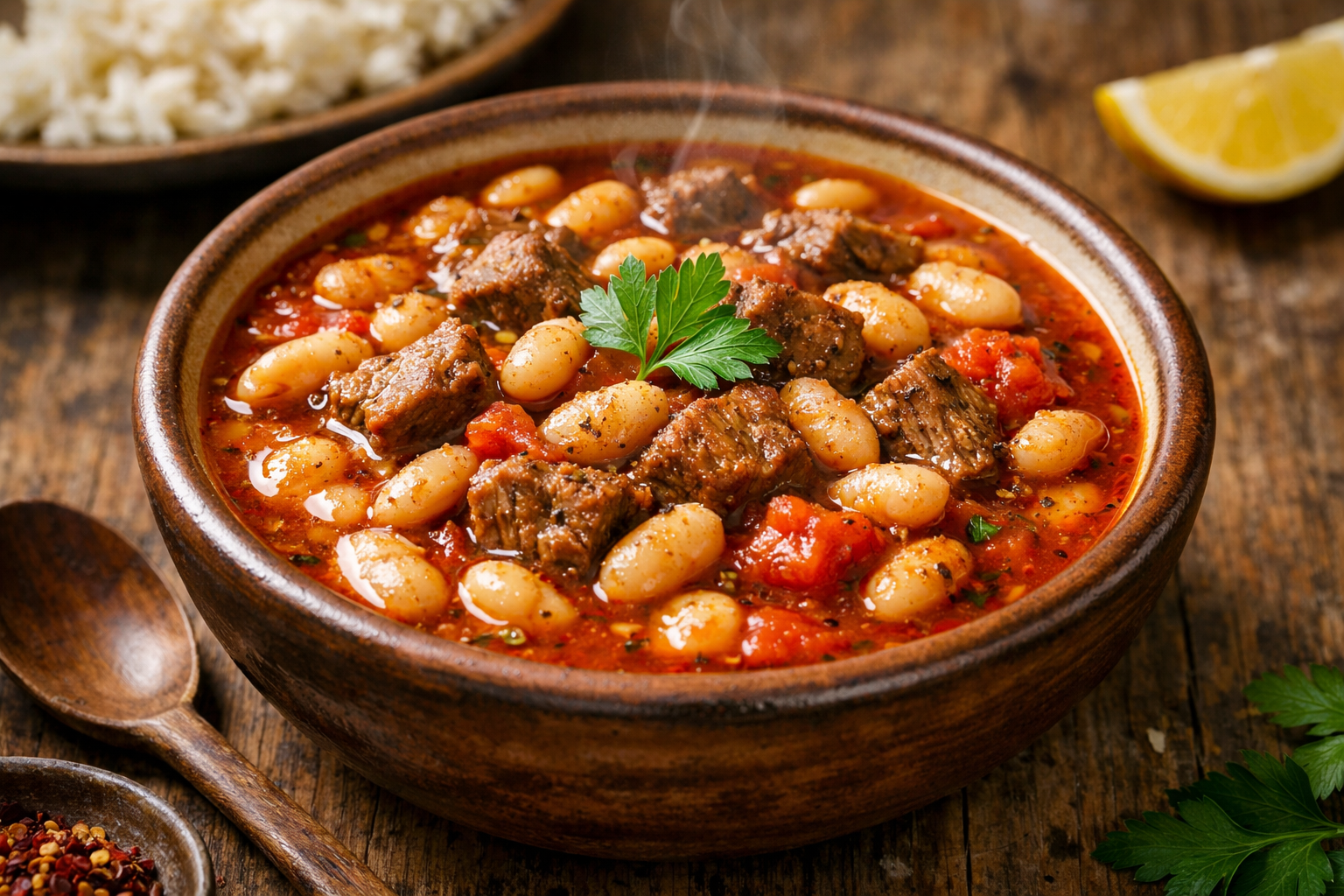 Hearty White Bean and Lamb Stew – Traditional Levantine Recipe